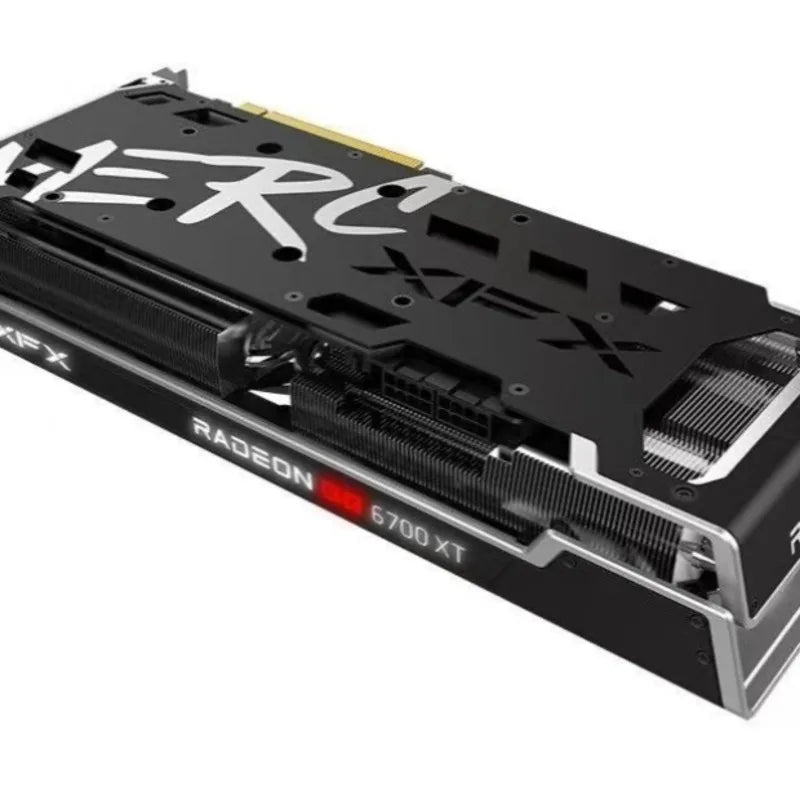 Used XFX Original AMD Radeon RX6700XT 12G 7nm 192bit Double fan Graphics AMD Video Desktop PC Game Map