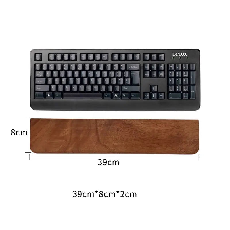 Solid Wood Keyboard Wrist Rest Palm Pad