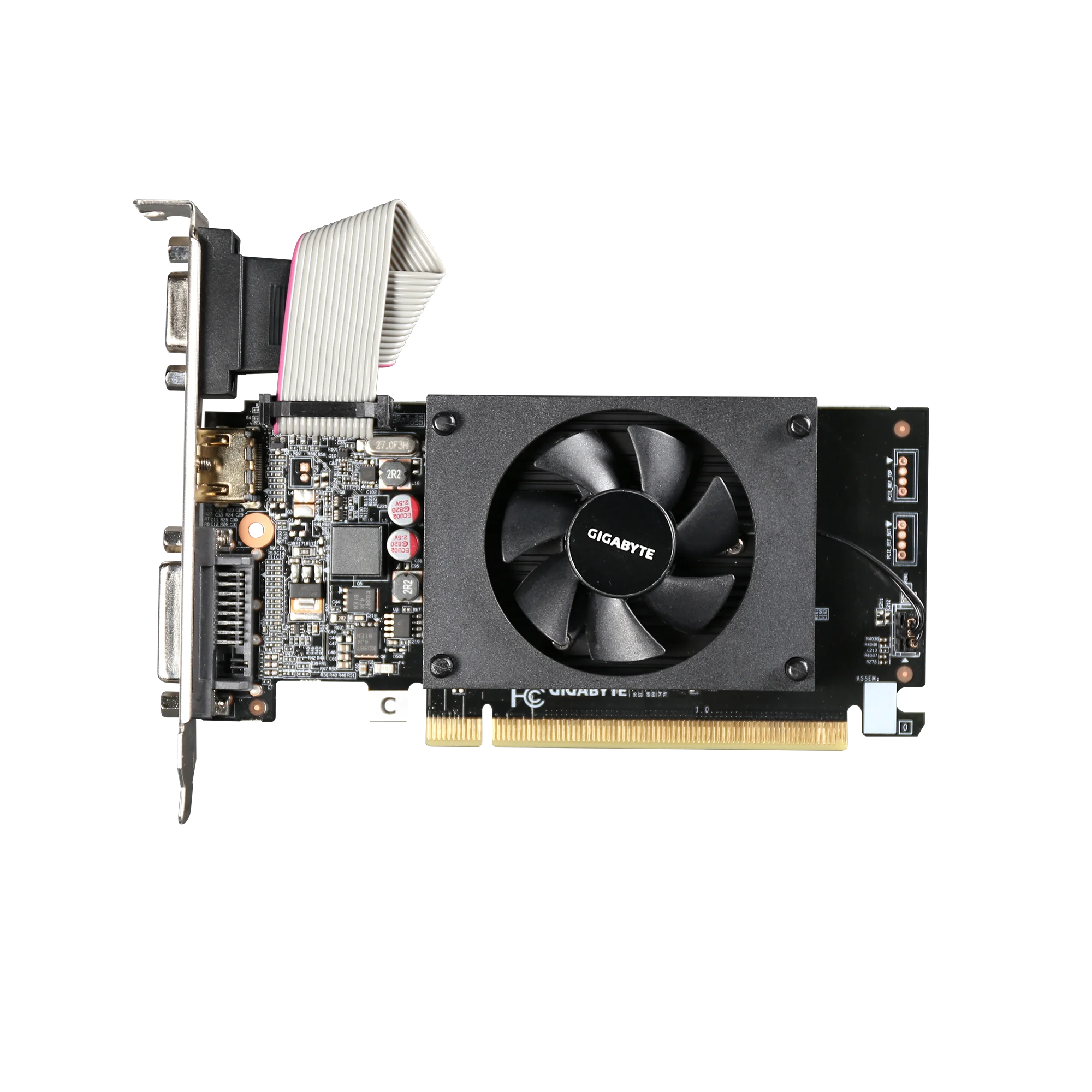 GIGABYTE NEW GeForce GT710 2GB  Gaming Graphics Card GDDR3 64Bit NVIDIA Video Card GV-N710D3-2GL Gaming Video Card