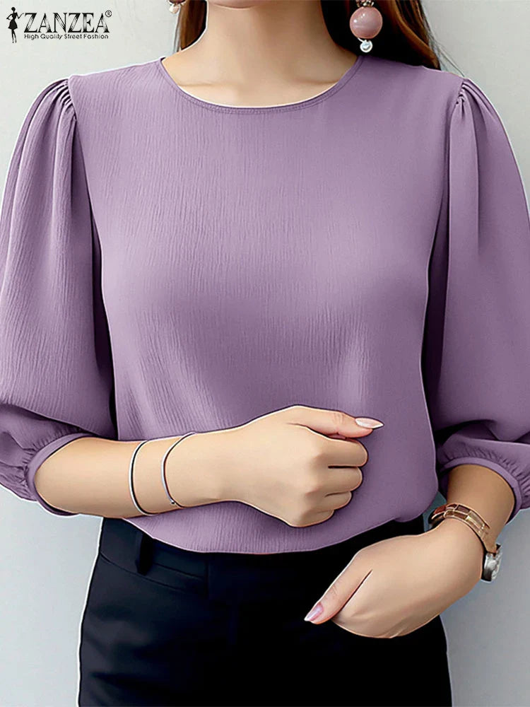 Elegant Puff Sleeve Blouse UK
