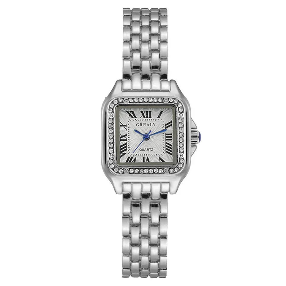 Gold | Silver Tone Vintage Bracelet Watch | Elegant Roman Dial Women’s Luxury Timepiece