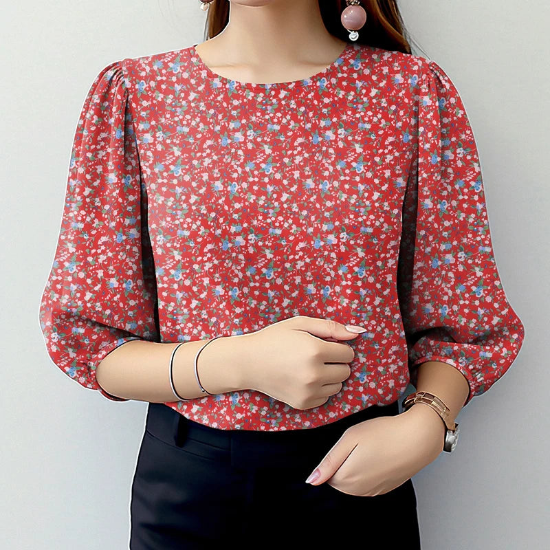 Elegant Puff Sleeve Blouse UK