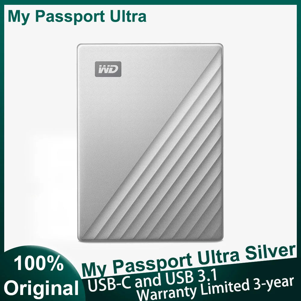 Weste My Passport Ultra 1TB 2TB 4TB PHDD External Hard Drive HDD 2.5" Hard Disk