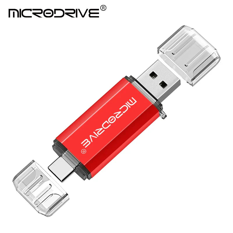 MicroDrive 2-in-1 Type-C OTG USB 2.0 Flash Drive 16GB/32GB/64GB/128GB