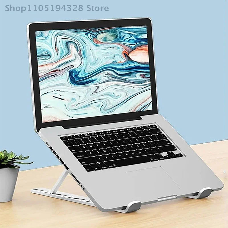 [YA]- Foldable Laptop Stand Universal Adjustable Notebook Holder Non-slip Cooling Bracket