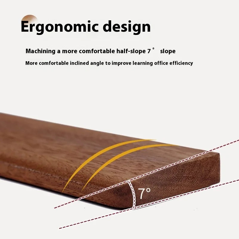 Solid Wood Keyboard Wrist Rest Palm Pad