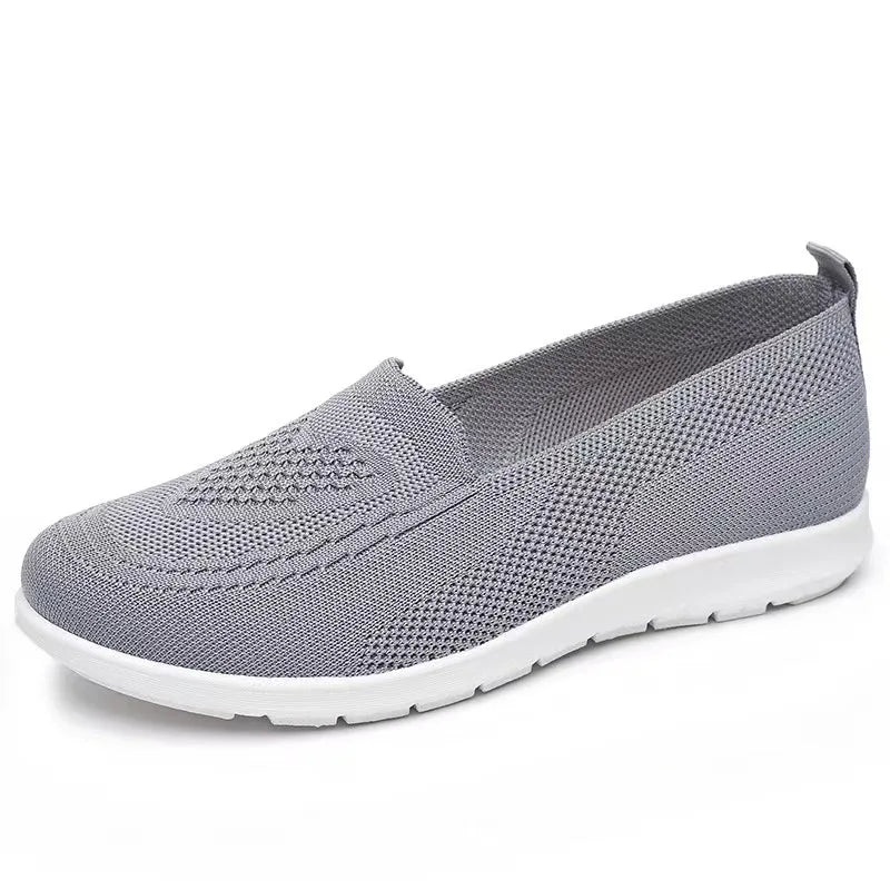 Women’s Casual Slip-On Shoes Breathable Flat Chunky Sole