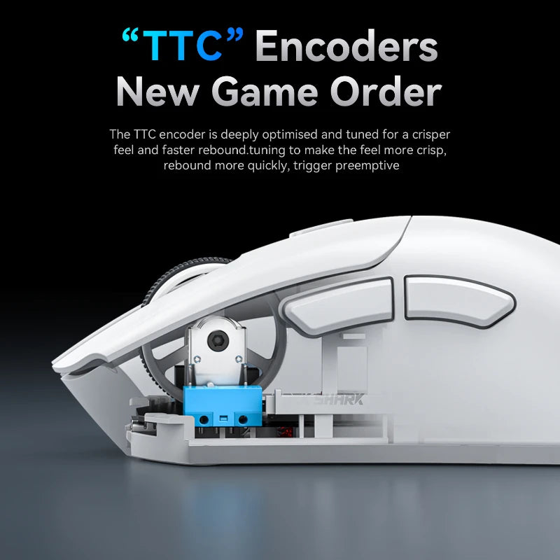 Attack Shark R1 Superlight Mouse ,Bluetooth 2.4G Wireless, PixArt PAW3311 Gaming Sensor 6 Adjustable DPI for Office Game