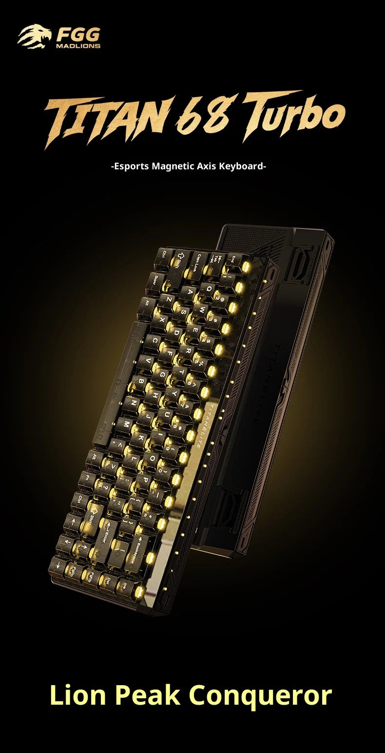 FGG Madlions TITAN68 Turbo 68 - Key Gaming Keyboard with Hall Effect Magnetic Switches