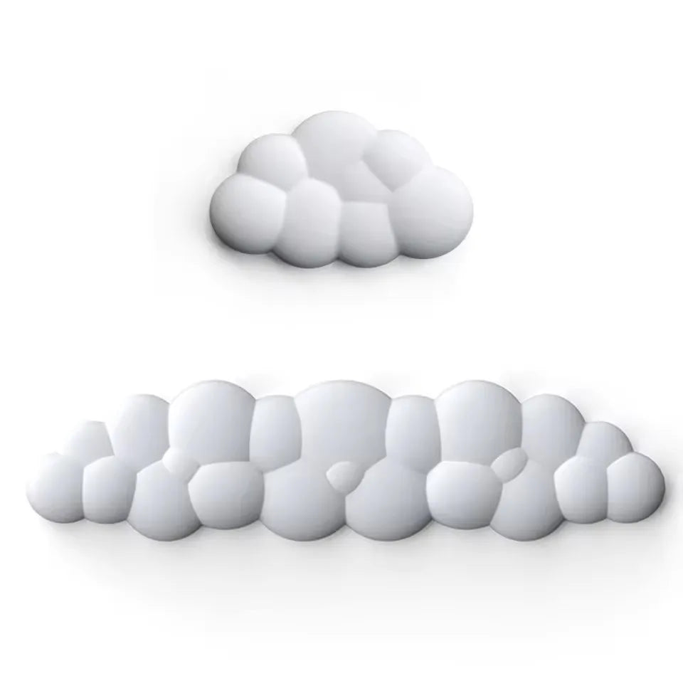 Cloud Shape Wrist Rest Pad Soft PU Material Memory Foam Anti-Slip