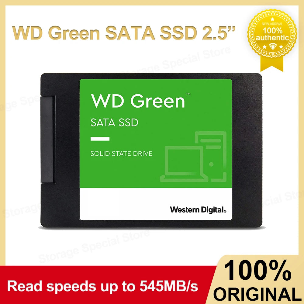 Original SSD WD GREEN 2.5" SATA III SLC internal Solid State Disk 1TB 2TB Read Speed 545MB Hard Drive for Laptop Desktop SSD