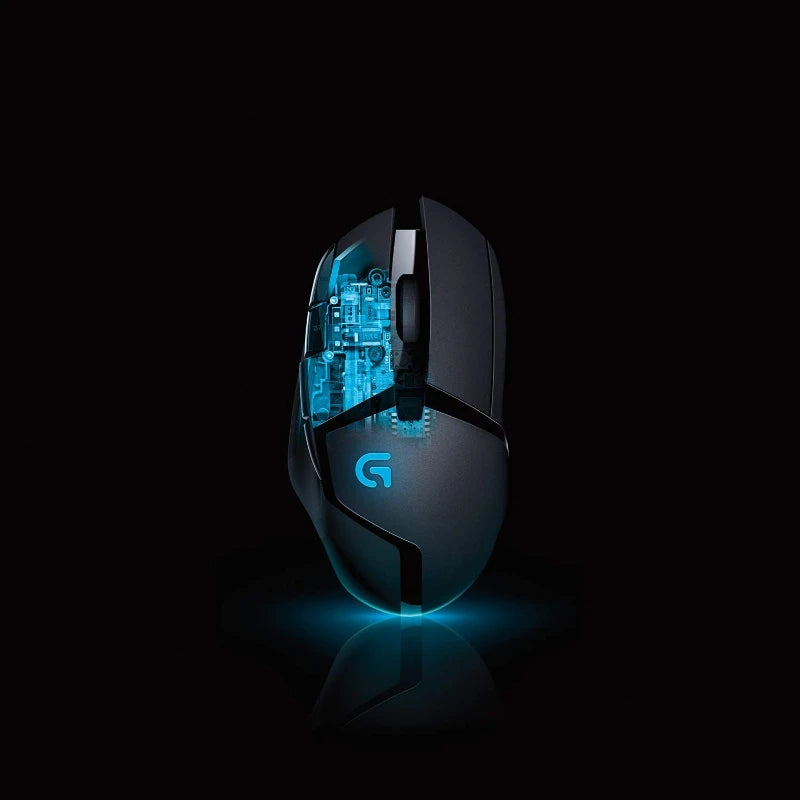 Logitech G402 Wired Gaming Mouse with 8 Programmable Buttons, High-speed Fusion Engine, RGB Lighting, for PC Laptop Gamers