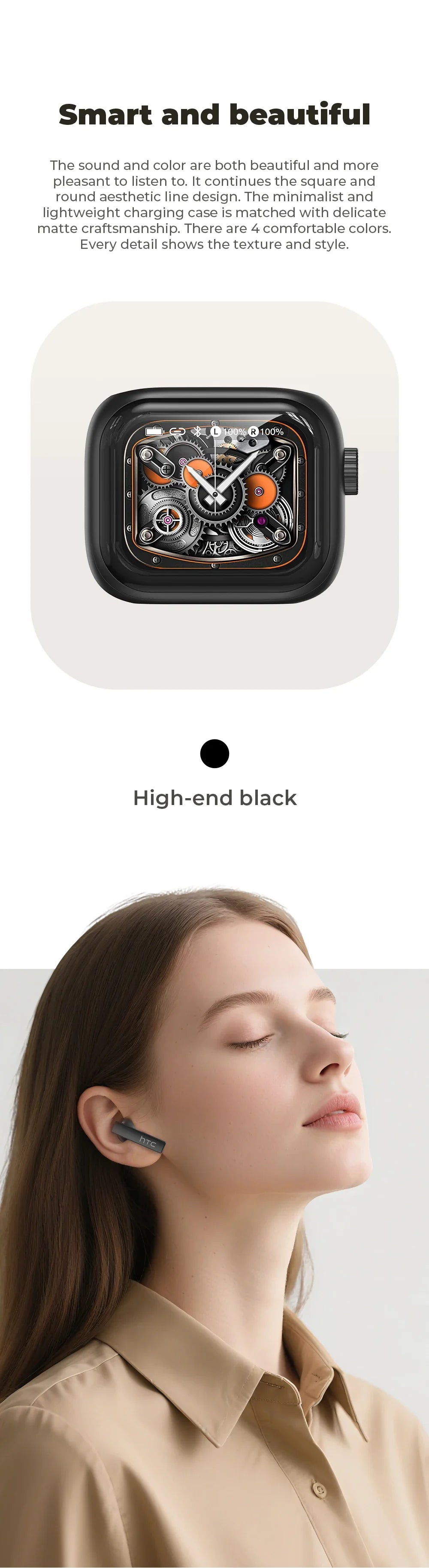 HTC NE40 Pro TranslateBuds™ – AI-Powered Ultra HD Earphones