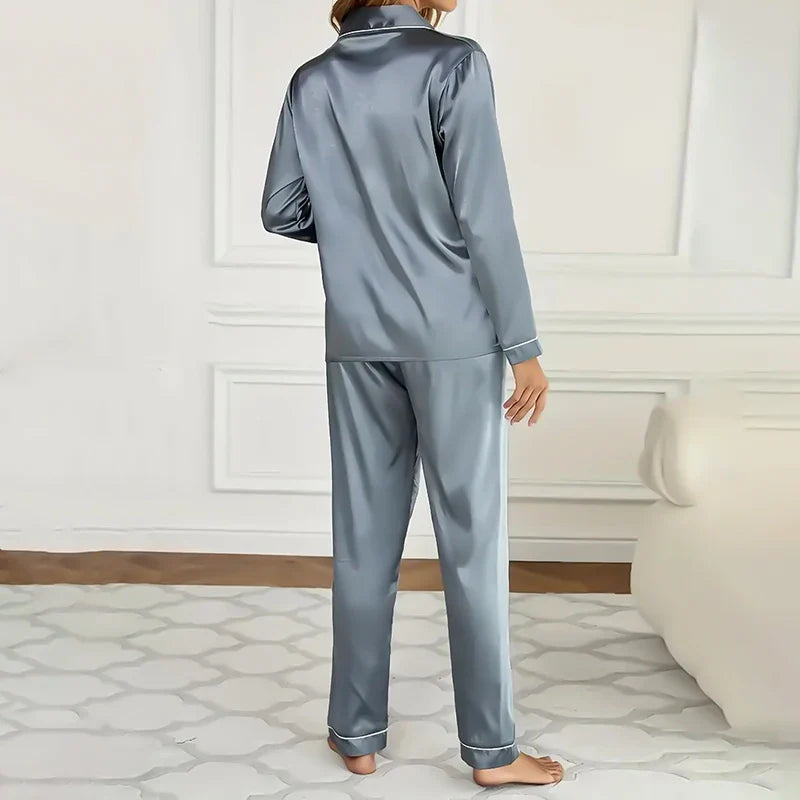 Women's Luxurious Satin Pajamas Set