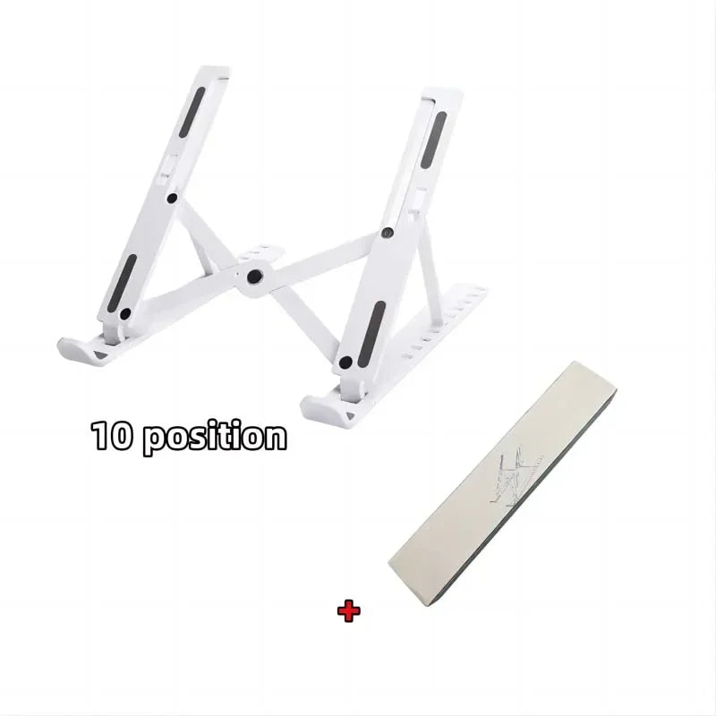 Laptop Stand Ergonomic Portable Plastic IPad Phone Stand With 10 Speed Suitable For Laptop Office Bedroom Study And Travel