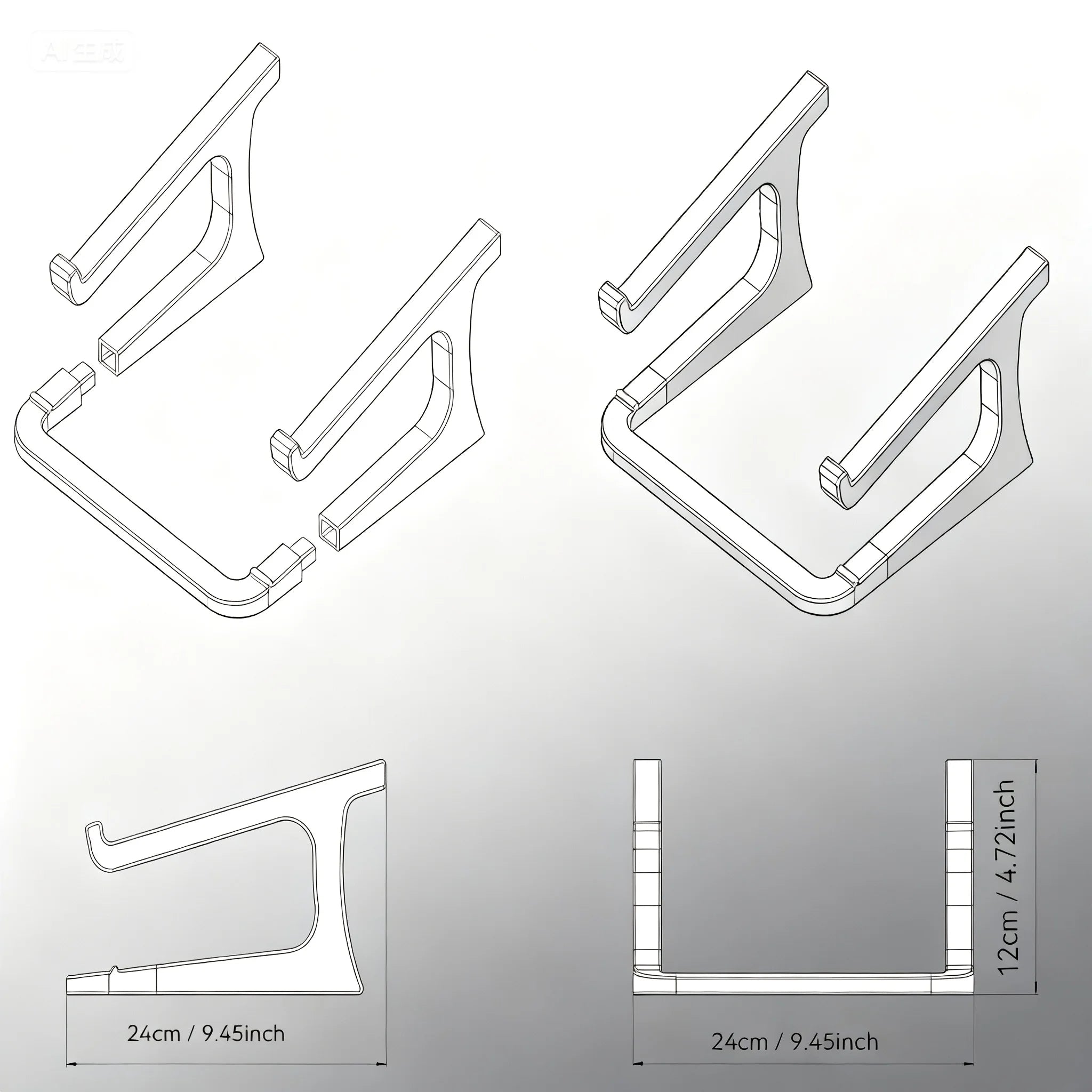 A Laptop Stand That Elevates for Better Cooling, Is Detachable, And Easy to Carry.