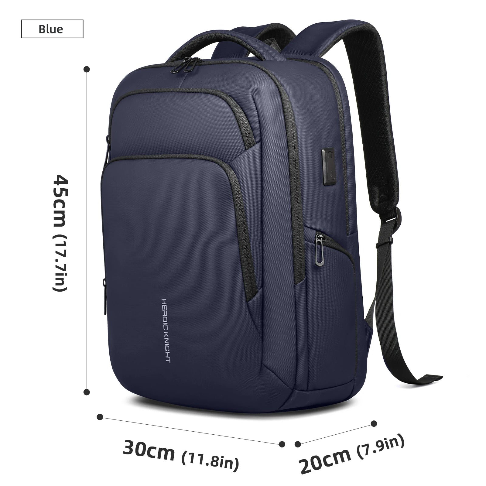 HK Multifunctional Business Backpack Men Large Capacity Travel Backpack Waterproof 17.3" Laptop Bag With USB Office Work Daypack