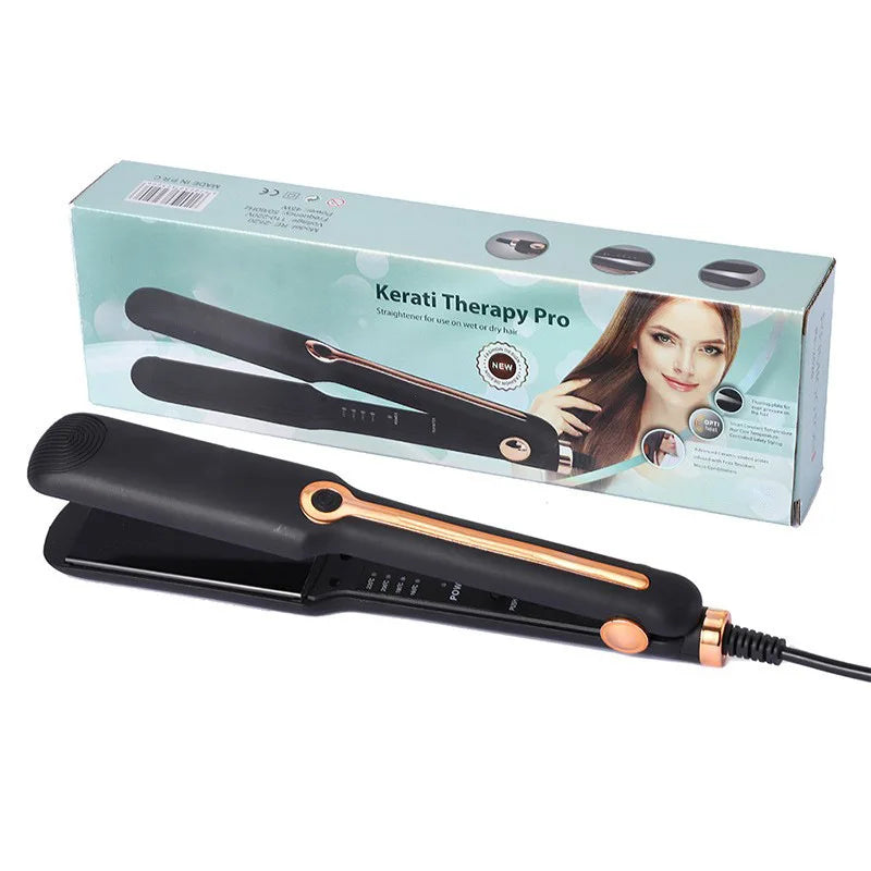 Smooth with Ease – Professional Wide Plate Hair Straightener - silkyvelour