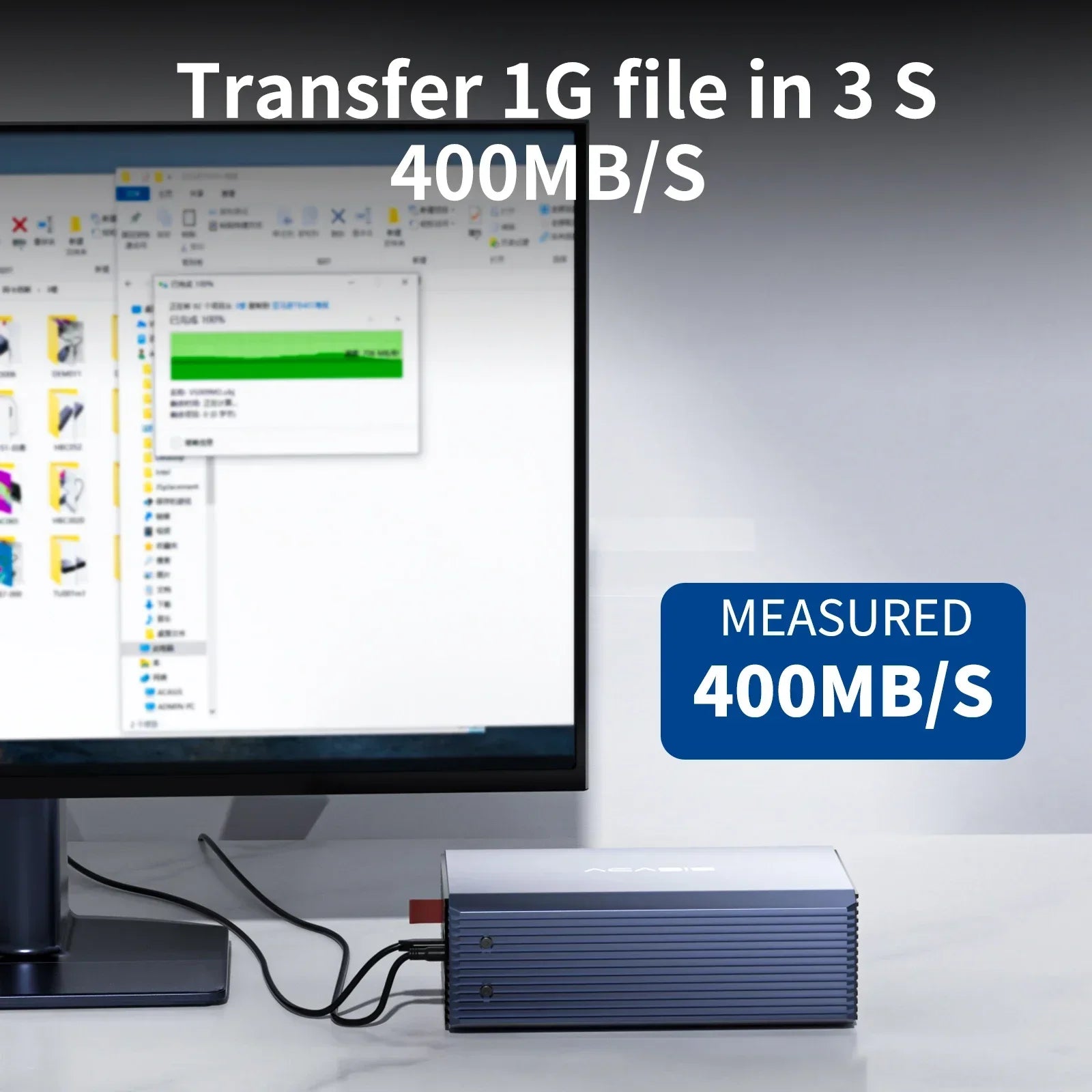 Acasis Dual Bay 3.5/2.5 Inch HDD/SSD Case 48TB External Hard Drive Enclosure SATA to USB Hard Disk Array with RAID Function