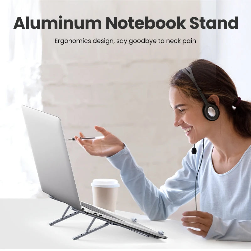 UGREEN Laptop Stand Holder For MacBook Air Pro Foldable Aluminum Notebook Stand Tablet Stand Laptop PC Support Macbook Stand