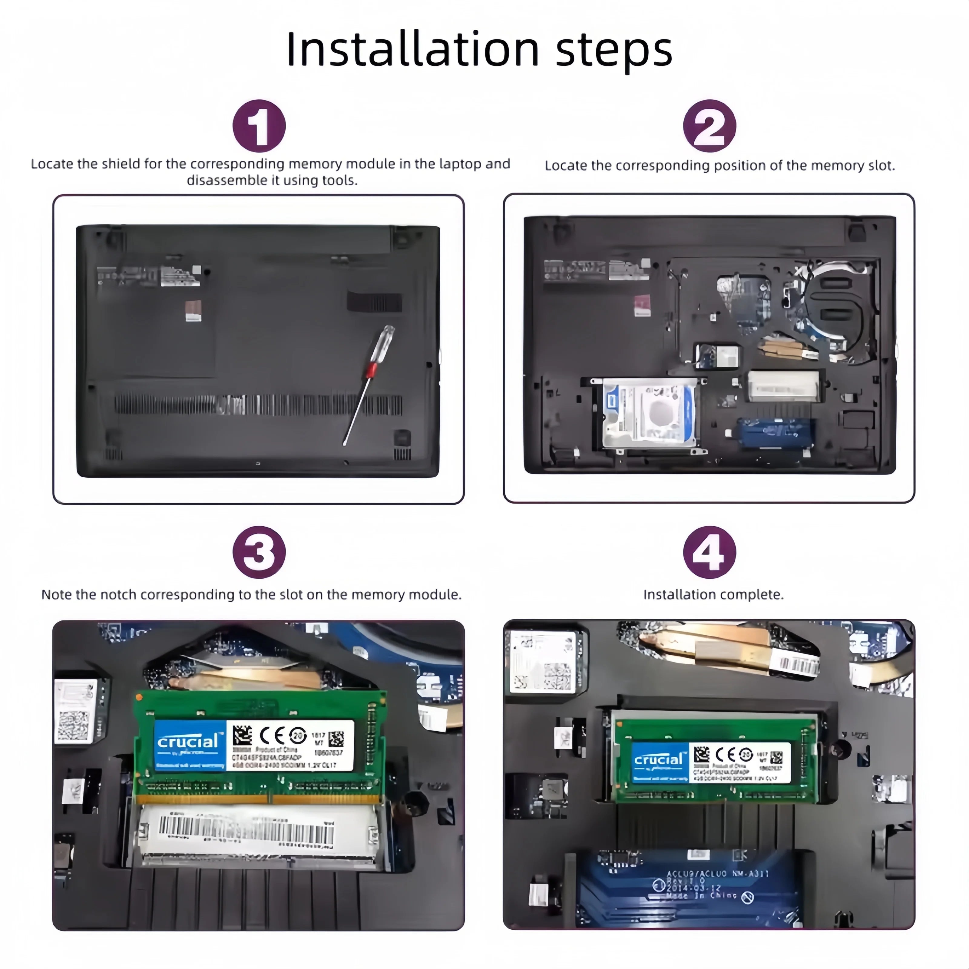 Memoria DDR4 4GB 32GB 16GB 8GB 2133MHz 3200MHz 2400MHz 2666MHz Laptop Ram SODIMM Notebook Memory for Intel &AMD 1.2V 260PIN