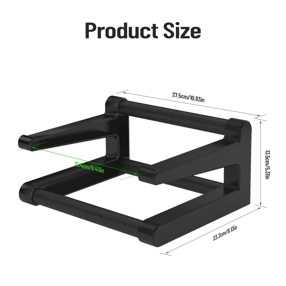 Ergonomic height-adjustable round-pole double-layer laptop stand with keyboard standsuitable for MacBook, Pc, tablet - sturdy