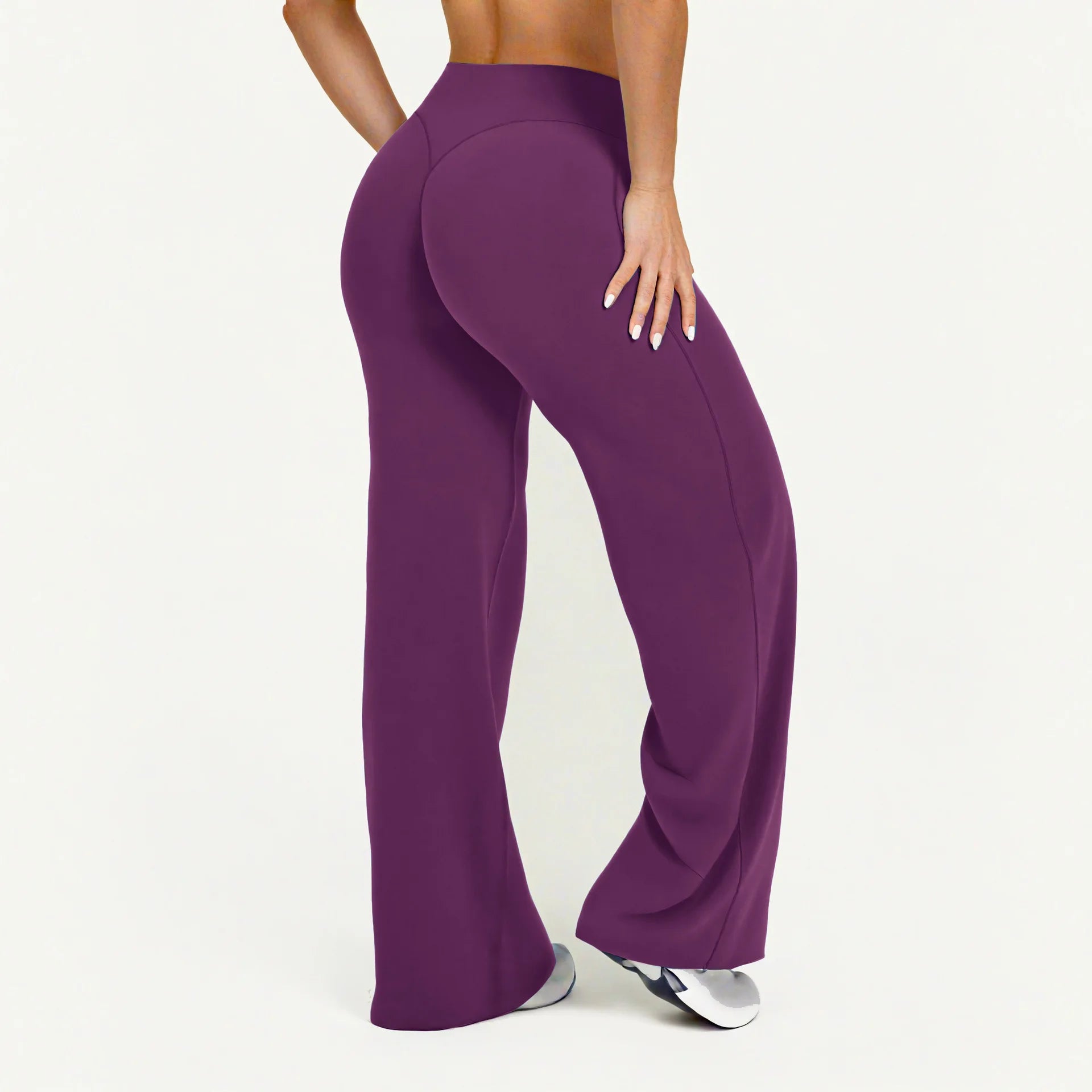 Peach Hip Slimming Yoga Straight-leg Pants