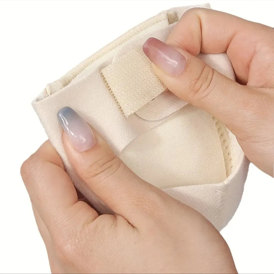 1 Pair Silicone Heel Pads, Shock Absorption, Relieving Leg Pressure, Adjustable Straps, Prevent Slipping Insoles