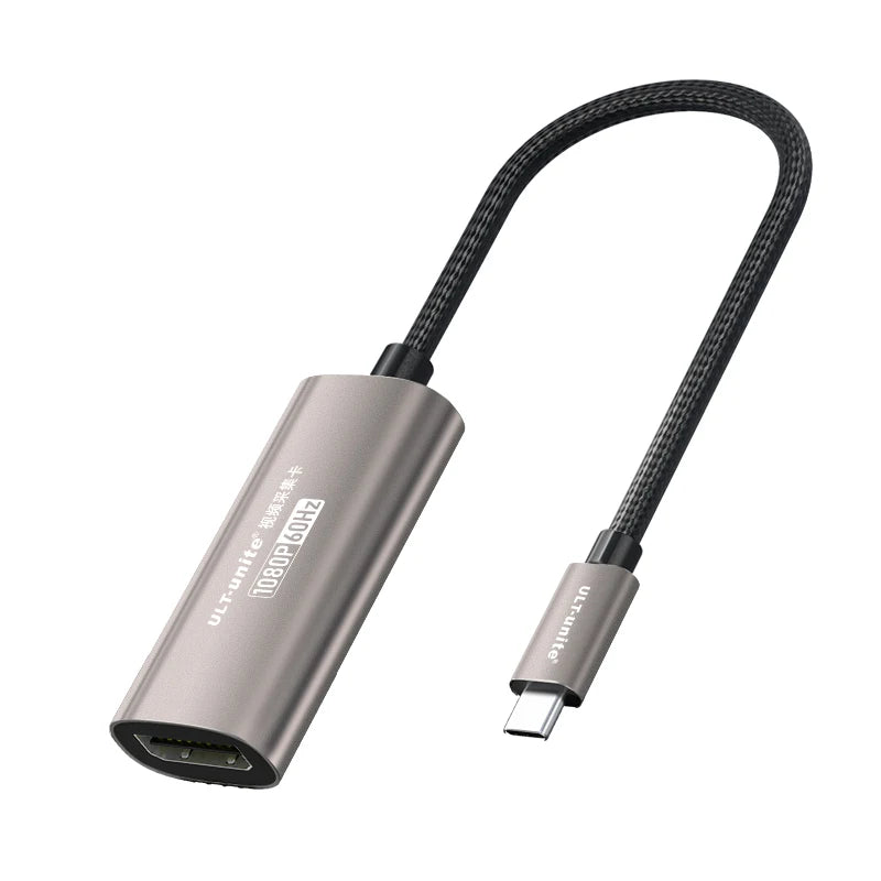 1080P Capture Card 4K Input HDMI to USB-A/USB-C USB3.0