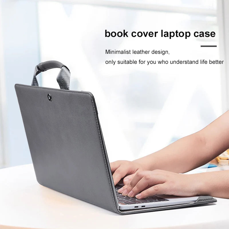 New Business Macbook Pro Laptop Bag Fashion Notebook Case For Apple Notebook Leather Computer Case INS K217