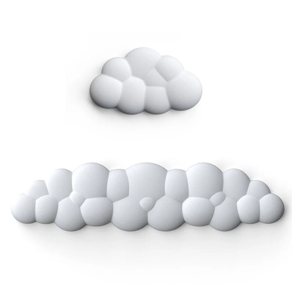 Mouse pad with wrist rest keyboard cloud anti-slip