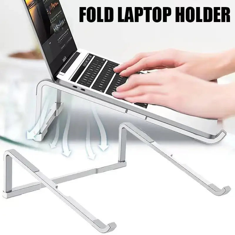Universal Laptop Stand Foldable Adjustable Aluminum Alloy Notebook Holder Desktop Bracket for MacBook Air Pro