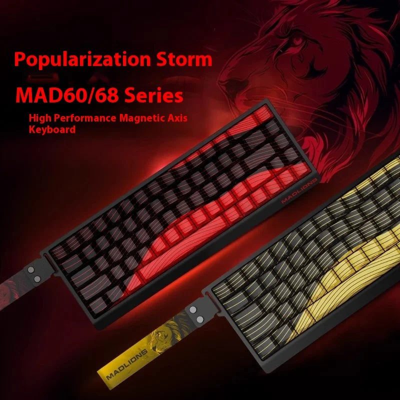 MADLIONS Mad60 Mad68 HE 8k Mechanical Keyboard Magnetic Switch Wired 60% 68%
