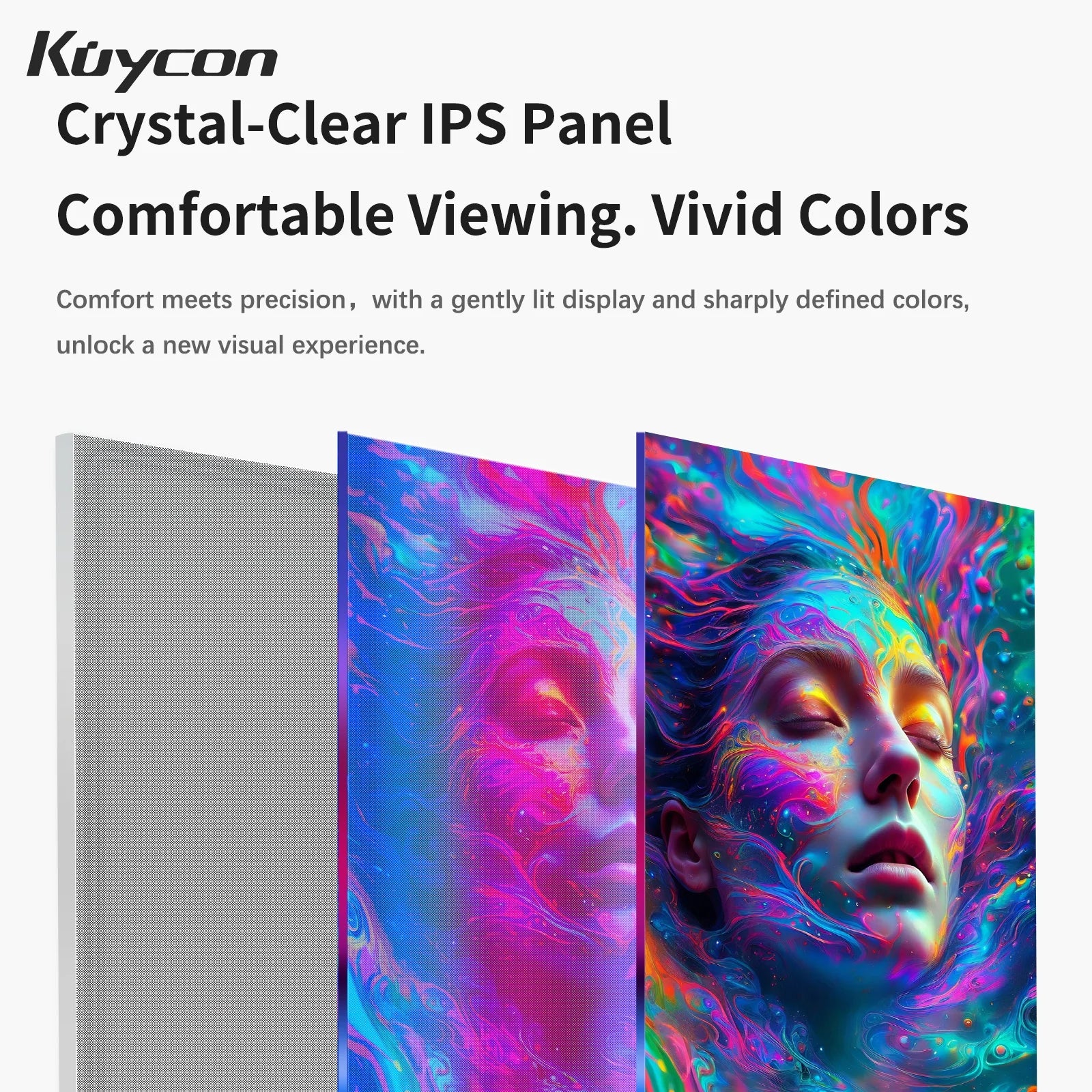 Original Kuycon P10 Gaming Computer Monitor Aluminum Alloy UHD 4K HDR400 PC Display Quick Response AMD Free Sync Desktop Screen