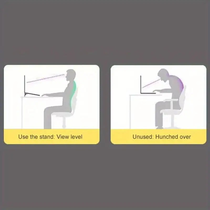 2pcs/Set Laptop Stand for Computer Keyboard Stand Riser Aluminum Mini Portable Laptop Stands for Notebook