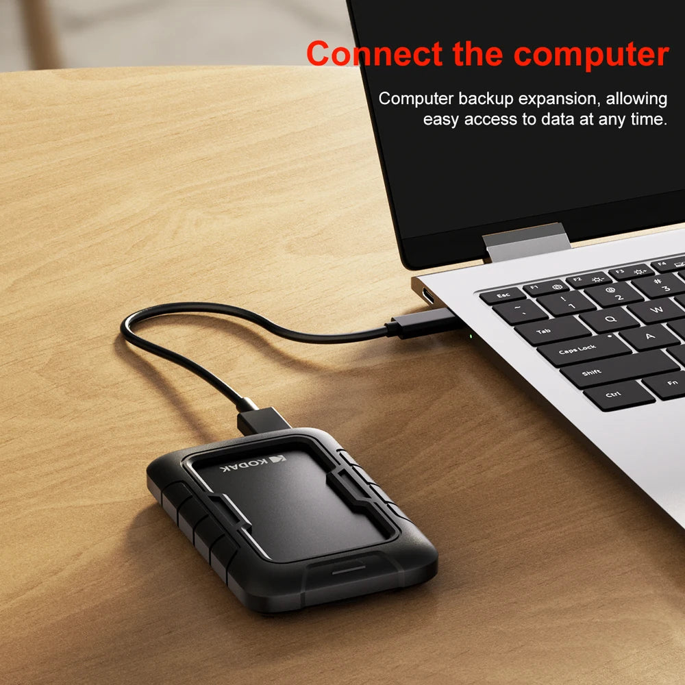 Kodak Portable External Hard Drive P110 - 500GB/1TB/2TB USB 3.0 PHDD External Hard Disk Perfect for PS4/PS5 Xbox Mac PC