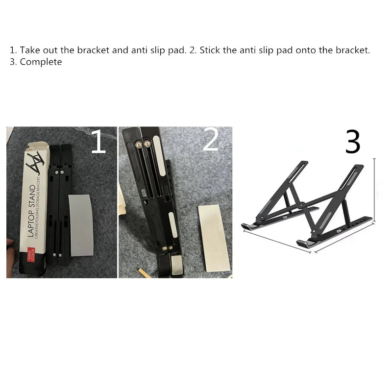 Foldable Laptop Stand Adjustable Portable Notebook Bracket Support Base ABS Holder For Macbook Air Pro Accessories Convenient