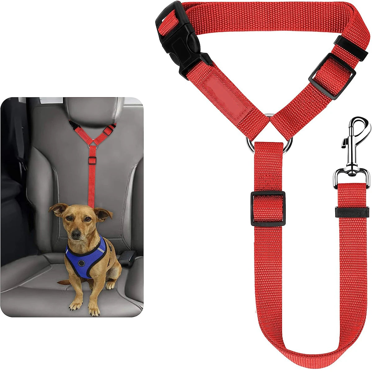1pc Dog Seat Belt For Vehicle Secure, Pet Car Tether Safety Leash For Dogs In Vehicles, Dog Seatbelt Tether, Dog Seat Belt Buckle, Dog Car Seat Belt Christmas Gift