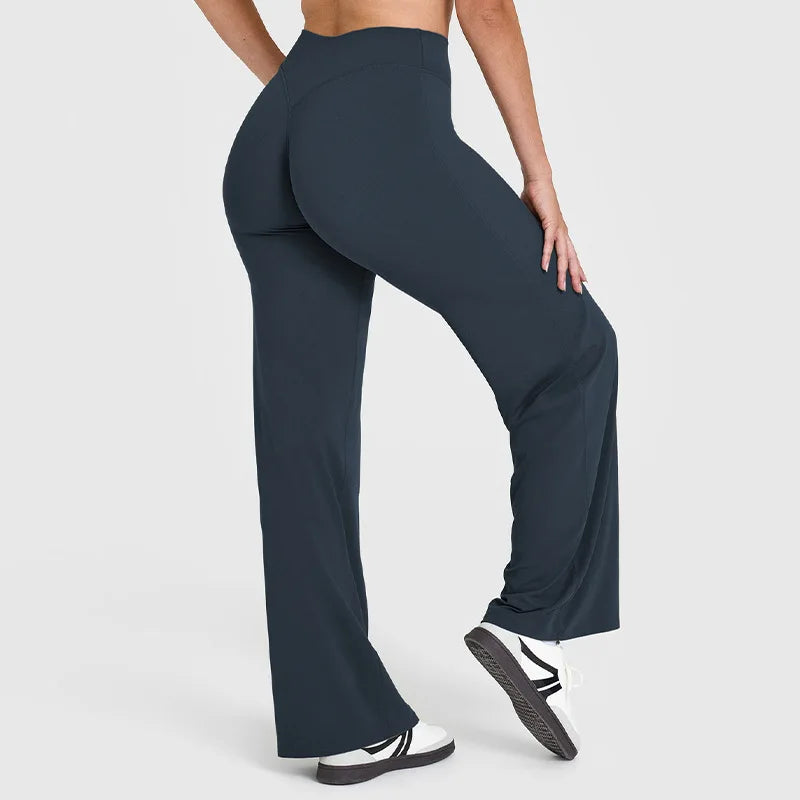 Peach Hip Slimming Yoga Straight-leg Pants