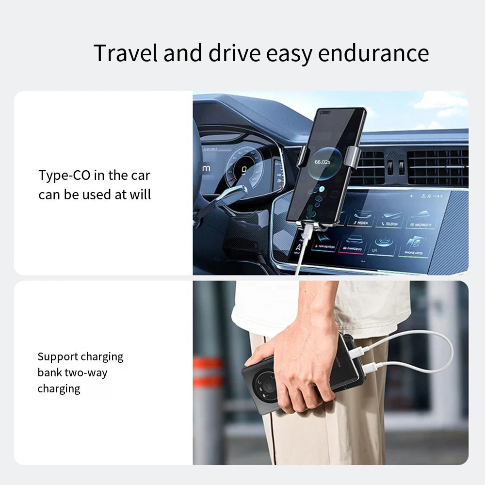 10A USB A To C Cable Type C To C Data Cable High Speed 0.25/1/1.5/2m Charging Cord