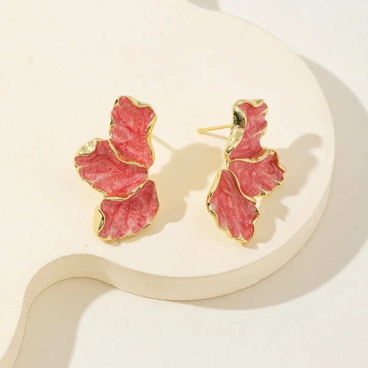 Gold Flower Earrings