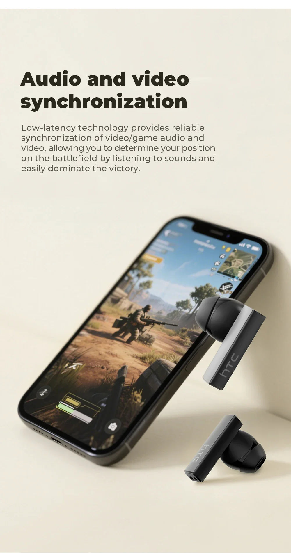 HTC NE40 Pro TranslateBuds™ – AI-Powered Ultra HD Earphones