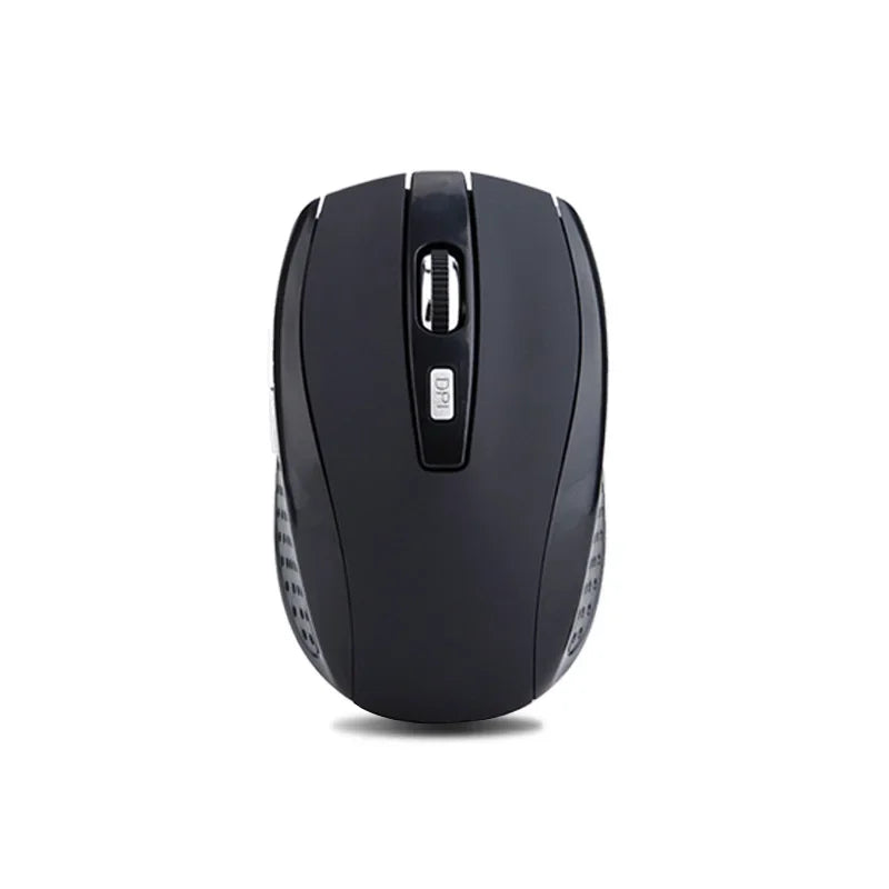 2.4G wireless mouse, portable battery-powered optical office mouse, supports adjustable DPI levels, suitable for laptops.