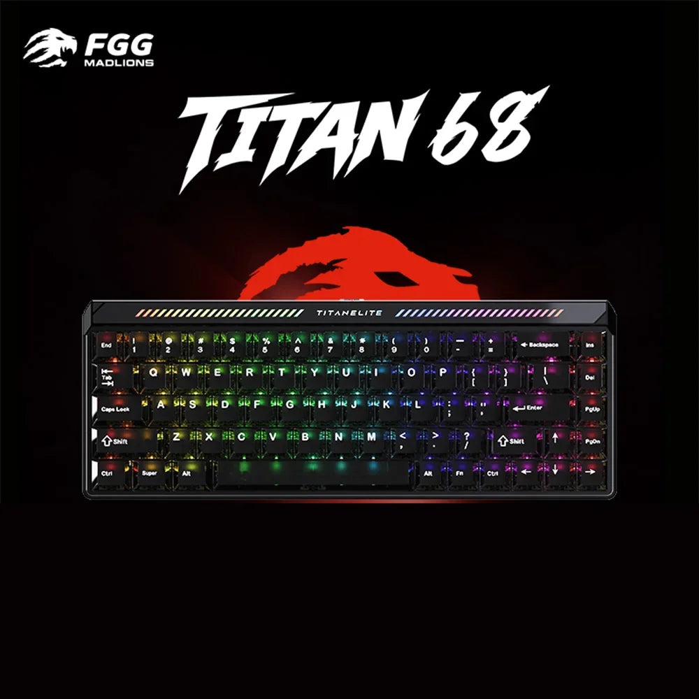 FGG Madlions TITAN68 Turbo 68 - Key Gaming Keyboard with Hall Effect Magnetic Switches