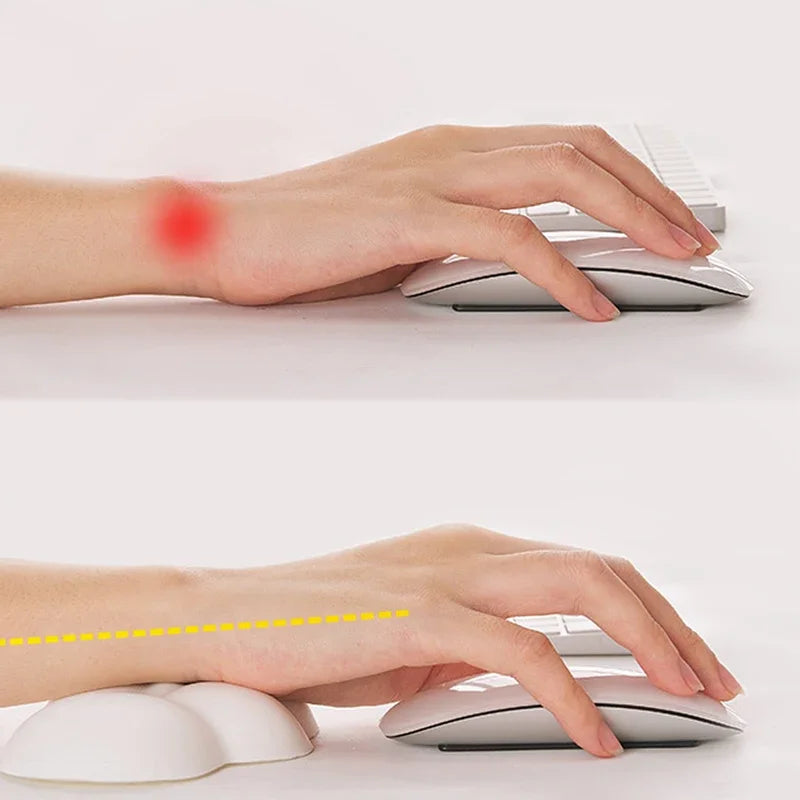 Mouse pad with wrist rest keyboard cloud anti-slip