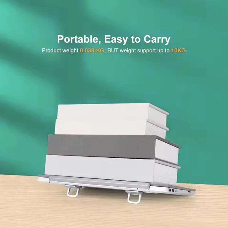 WeSeW 1 Pair Laptop Stand Portable Aluminum Notebook Stand 11.6-17inch for iPad for Macbook Air for HP For Lenovo For Asus