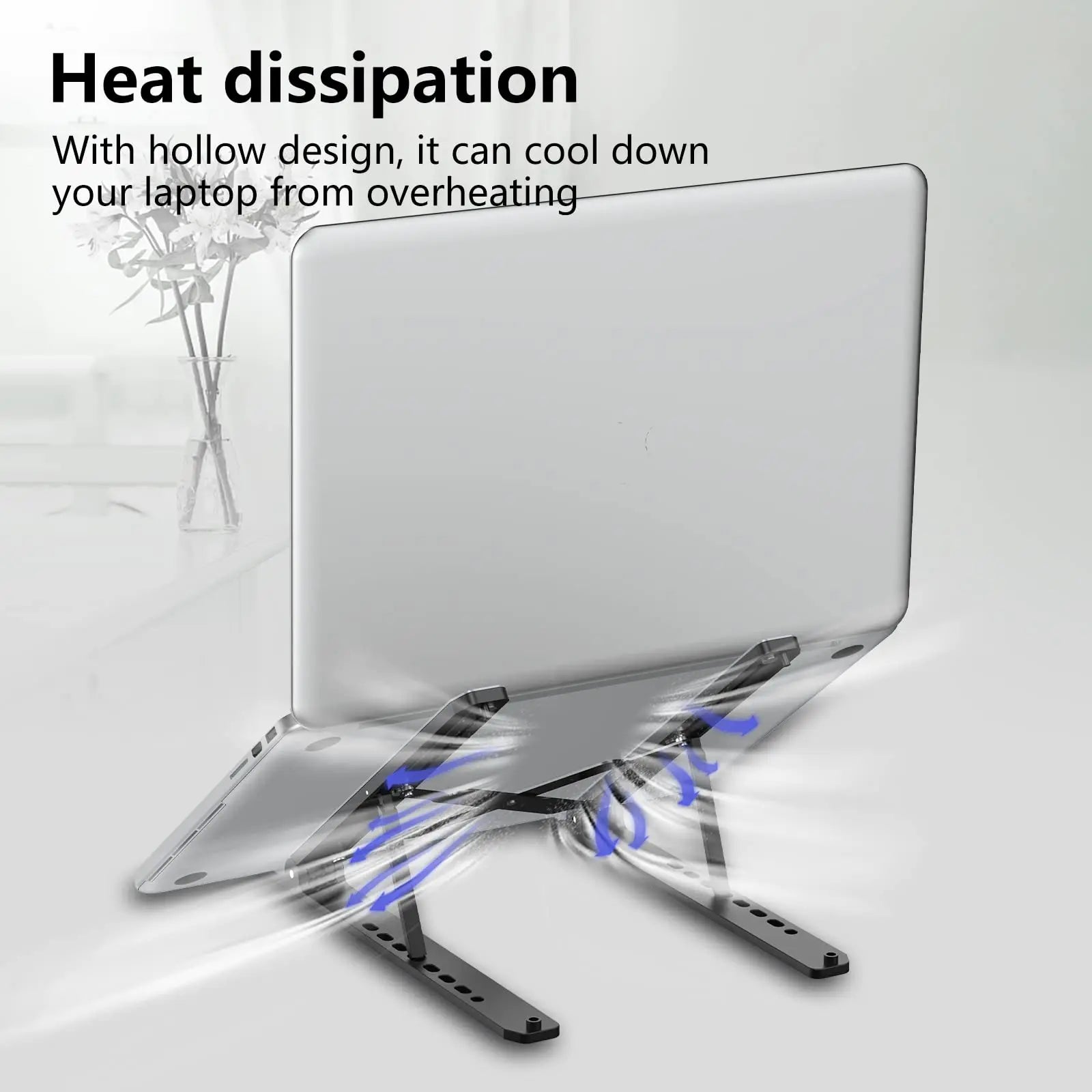 Foldable Laptop Stand Portable Notebook Support Base Holder Adjustable Riser Cooling Bracket Universal for Laptop Tablet
