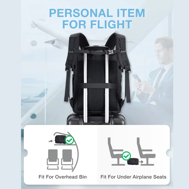 BAGSMART Men's Backpacks 15.6in Laptop Backpack MultiFunction