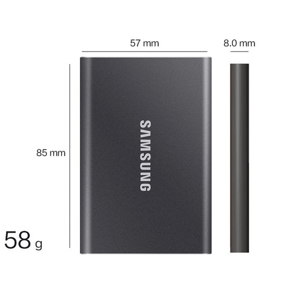 SAMSUNG SSD T7 Up to 1050MB/s NVMe Portable SSD 1TB 2TB 4TB Solid State Drive