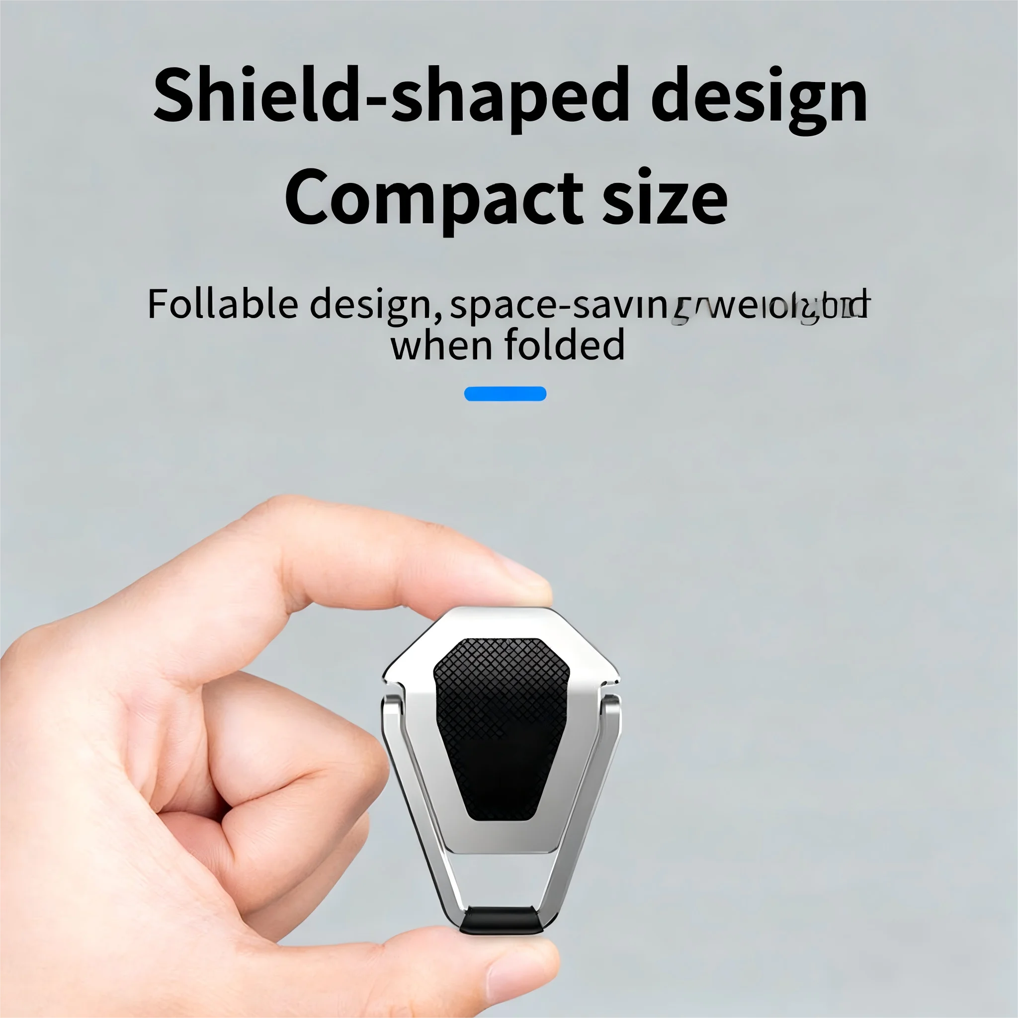 A pair of zinc alloy laptop invisible stands, mini portable desktop height-increasing cooling foldable support frames